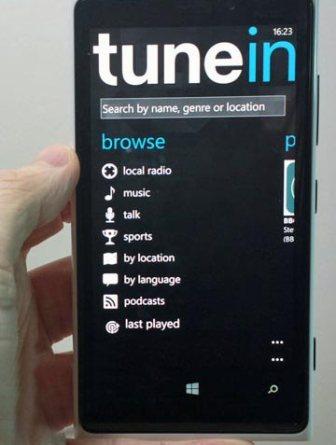 "Tune In" En Android Market